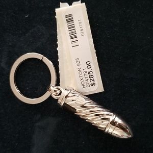 Hoxton London sterling silver key chain.  New condition comes in original box.